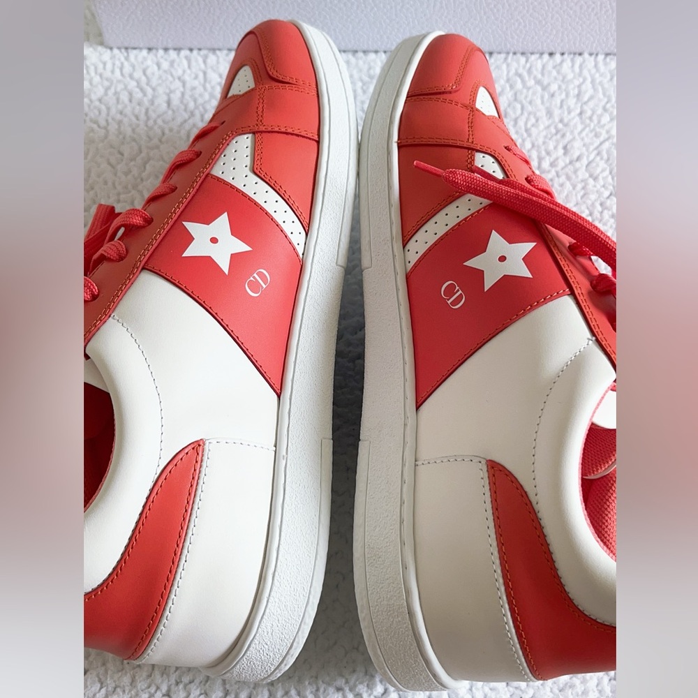 Christian Dior Women's Dior Star Low-Top Leather Sneakers - Picture 6 of 16